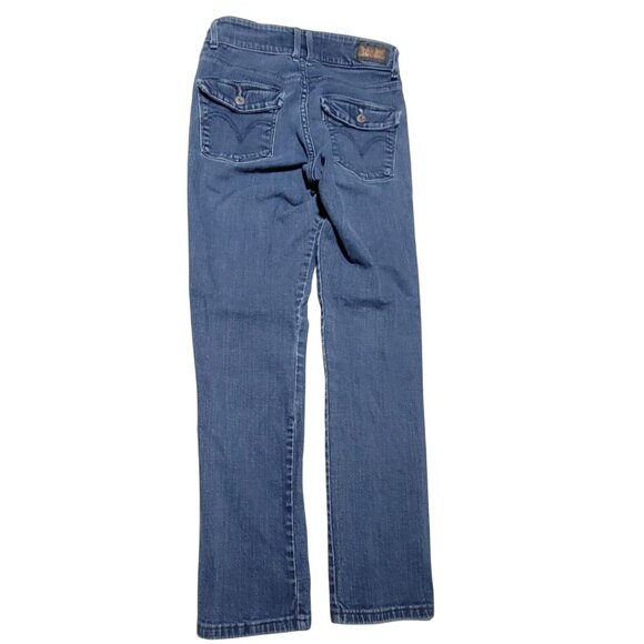 Levis Mid Rise Skinny Jeans Womens Size 25 Medium Wash Denim Pants - Picture 3 of 5